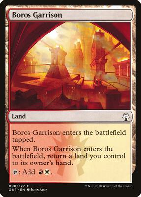 Boros Garrison card from Guilds of Ravnica: Guild Kits