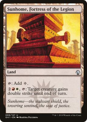 Sunhome, Fortress of the Legion card from Guilds of Ravnica: Guild Kits