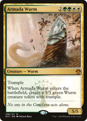 Armada Wurm card from Guilds of Ravnica: Guild Kits
