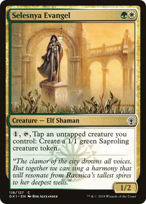 Selesnya Evangel card from Guilds of Ravnica: Guild Kits
