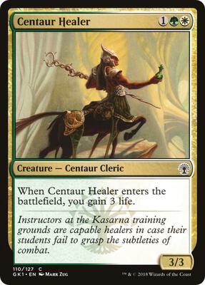 Centaur Healer card from Guilds of Ravnica: Guild Kits