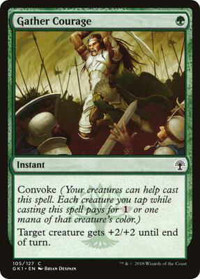 Gather Courage card from Guilds of Ravnica: Guild Kits