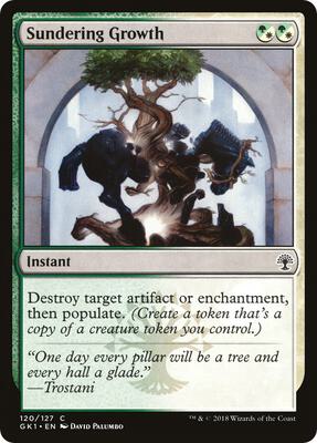 Sundering Growth card from Guilds of Ravnica: Guild Kits