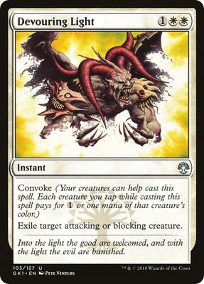 Devouring Light card from Guilds of Ravnica: Guild Kits