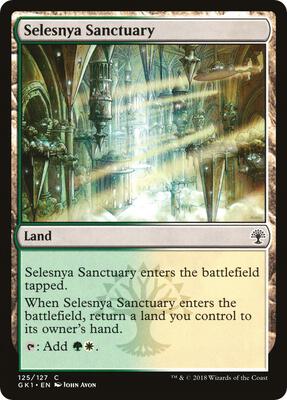 Selesnya Sanctuary card from Guilds of Ravnica: Guild Kits