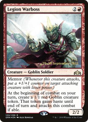 Legion Warboss card from Prerelease Cards