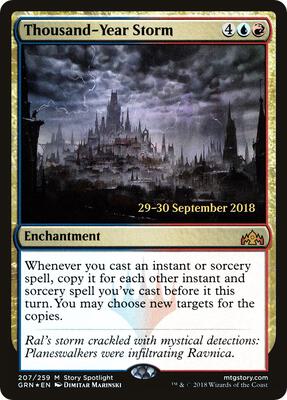 Thousand-Year Storm card from Prerelease Cards