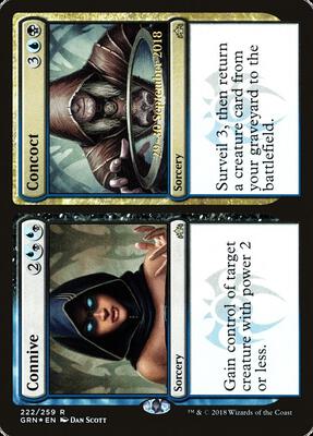 Connive // Concoct card from Prerelease Cards