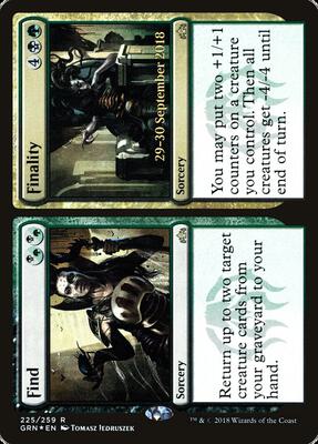 Find // Finality card from Prerelease Cards