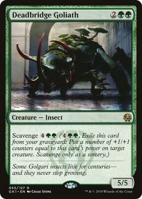 Deadbridge Goliath card from Guilds of Ravnica: Guild Kits