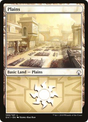 Plains (100) card from Guilds of Ravnica: Guild Kits