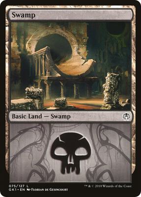 Swamp (075) card from Guilds of Ravnica: Guild Kits
