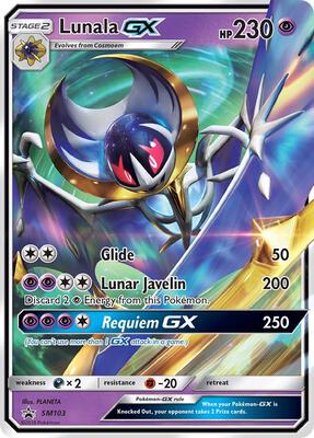 Lunala GX - SM103 card from SM Promos
