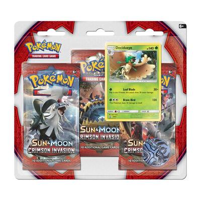 Crimson Invasion 3 Pack Blister [Decidueye] card from SM - Crimson Invasion