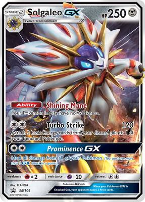 Solgaleo GX - SM104 card from SM Promos