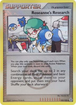 Roseanne's Research - 125/132 (League Promo) card from League & Championship Cards