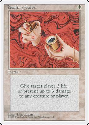 Healing Salve card from Fourth Edition