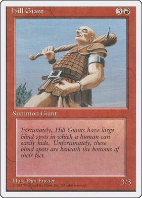 Hill Giant card from Fourth Edition