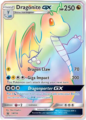 Dragonite GX - SM156 card from SM Promos