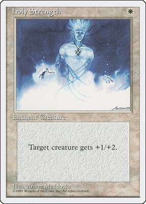 Holy Strength card from Fourth Edition