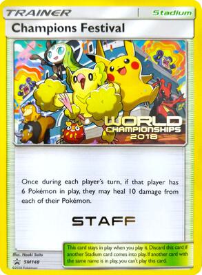 Champions Festival - SM148 (World Championships 2018) [Staff] card from SM Promos