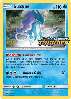 Suicune - SM149 (Prerelease) [Staff] card from SM Promos