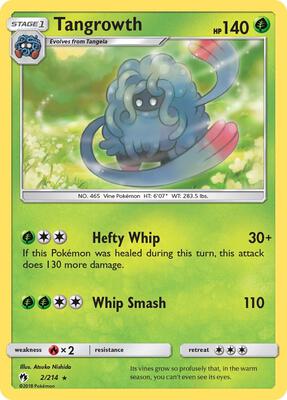 Tangrowth card from SM - Lost Thunder