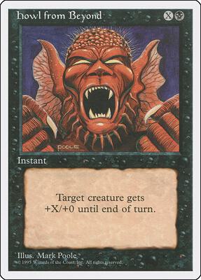Howl from Beyond card from Fourth Edition