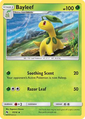 Bayleef card from SM - Lost Thunder