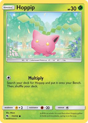 Hoppip (11) card from SM - Lost Thunder
