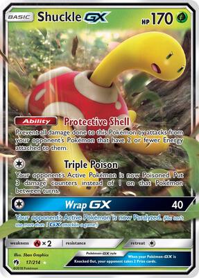 Shuckle GX card from SM - Lost Thunder
