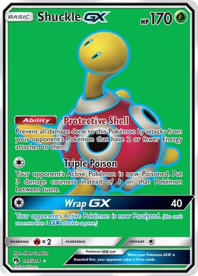 Shuckle GX (Full Art) card from SM - Lost Thunder