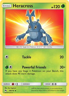 Heracross card from SM - Lost Thunder