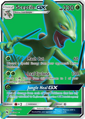 Sceptile GX (Full Art) card from SM - Lost Thunder