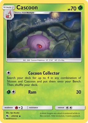 Cascoon card from SM - Lost Thunder