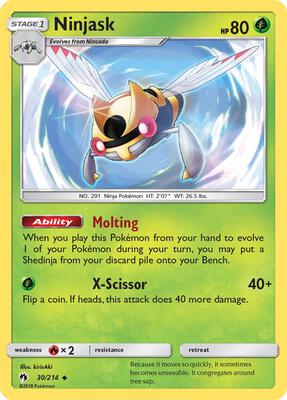 Ninjask card from SM - Lost Thunder
