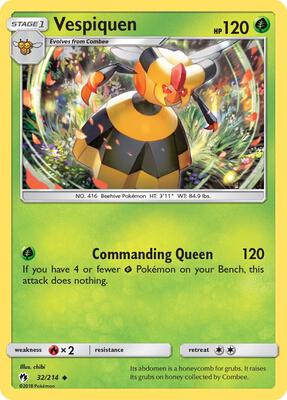 Vespiquen card from SM - Lost Thunder