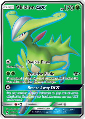 Virizion GX (Full Art) card from SM - Lost Thunder