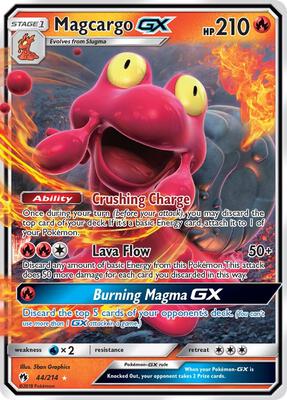 Magcargo GX card from SM - Lost Thunder