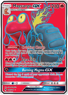 Magcargo GX (Full Art) card from SM - Lost Thunder