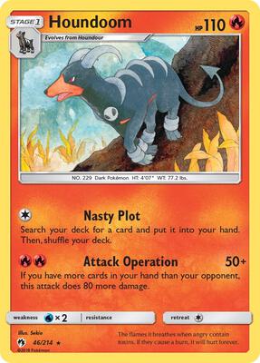Houndoom card from SM - Lost Thunder