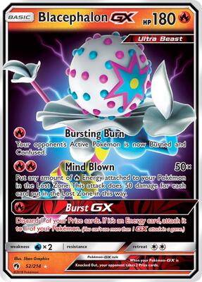 Blacephalon GX card from SM - Lost Thunder