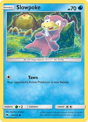 Slowpoke card from SM - Lost Thunder