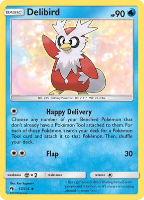 Delibird card from SM - Lost Thunder