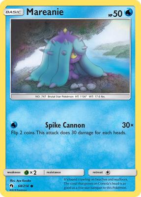 Mareanie (68) card from SM - Lost Thunder