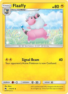 Flaaffy card from SM - Lost Thunder