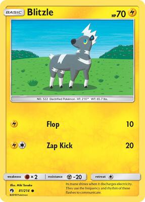 Blitzle card from SM - Lost Thunder