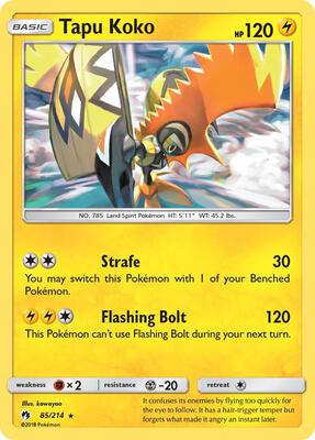Tapu Koko card from SM - Lost Thunder