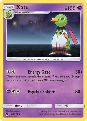 Xatu card from SM - Lost Thunder
