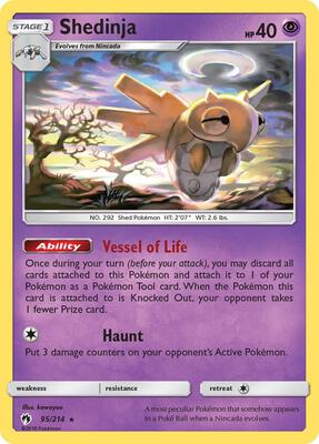 Shedinja card from SM - Lost Thunder